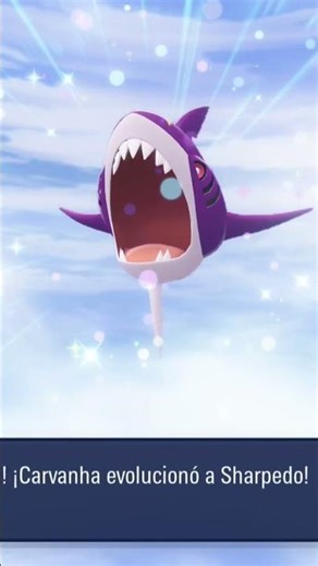 Shiny Evolution Carvanha to Sharpedo 🤩#pokémonlegendsza #pokemontiktok #carvanha #shiny #sharpedo