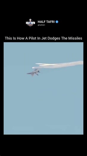 How This Jet Pilot Dodges Missiles In Mid-Air! 😱✈️ #military #jet #action #airforce #viral #shorts