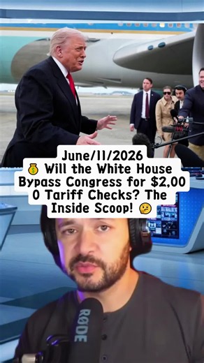 💰 Will the White House Bypass Congress for $2,000 Tariff Checks? The Inside Scoop! 🤔#TariffChecks #ExecutiveOrder #CurrentAffairs #pov #stimmy #story #tiktok #stimulus #foryou #viral #steveram3 #news #storytime #fypシ #fyp #tariffs