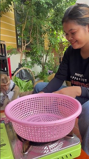 Monkey home mood so sweet 🐒🍃💖