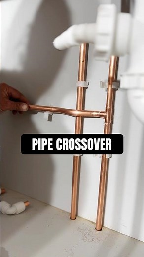 How to cross over pipes neatly pipe crossover