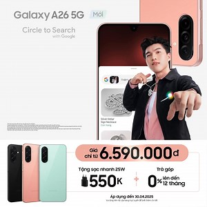 102 reactions | Ưu đãi hot Galaxy A26 5G mới, tra cứu thông tin nhanh...