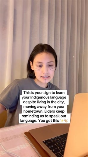 Learning the basics of Inuktitut and felt ashamed BUT how else are we gonna learn? This is ur sign!