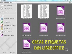 Crear etiquetas postales con LibreOffice