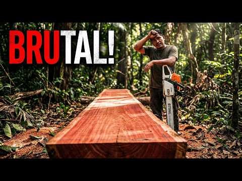 FROM SUNRISE TO SUNSET! LIFE OF A JUNGLE WOODCUTTER