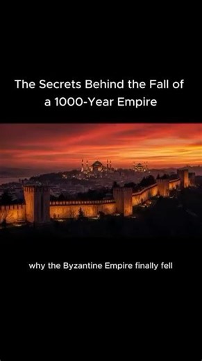 The Secrets Behind the Fall of a 1000-Year Empire #byzantineempire #constantinople #medieval