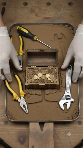 Unbelievable Metal Casting! 🪙 Creating a Treasure Chest from Molten Metal! 🔥