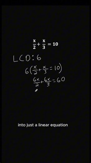How to Solve Equations with Fractions — Clear Strategy #maths #exam #education #mathematics #algebra