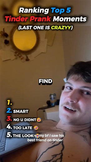 Ranking Funniest Tinder Prank Moments 😂 #ranking #funny