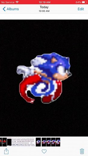 Sonic running animation