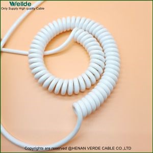 [Hot Item] 2core 4 Core 5core PVC PUR Coiled Spring Wire Spiral Power Cable