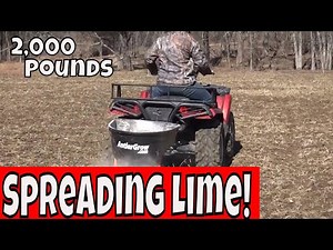 Spreading Lime On Fields For Better PH - Food Plots for Deer