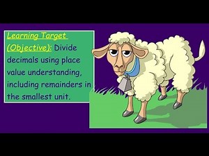 engageNY Eureka 5th Grade Module 1 Lesson 15 Divide decimals using place value including remainders