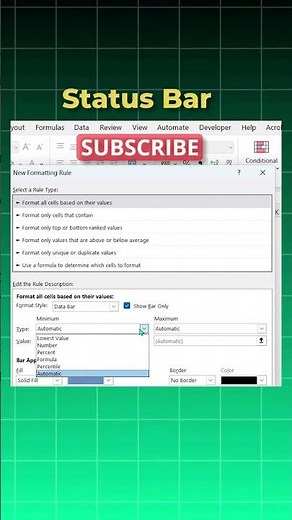 Excel Status Bar Trick Nobody Shows You 👀