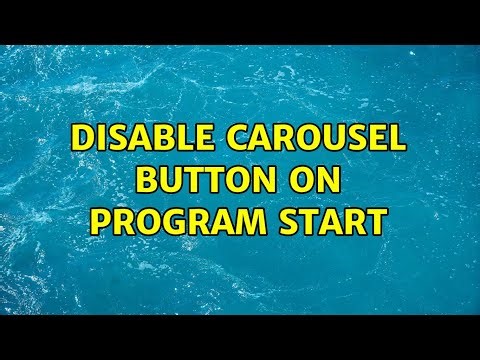 disable carousel button on program start