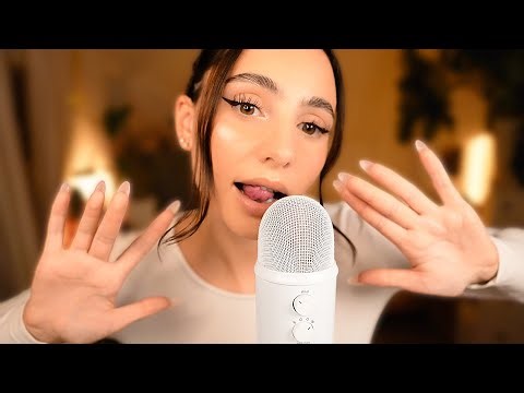 ASMR MOST RELAXING MOUTH SOUNDS 😴 WITH HYPNOTISING HAND FLUTTERS 👐🏼✨NO TALKING 🤫