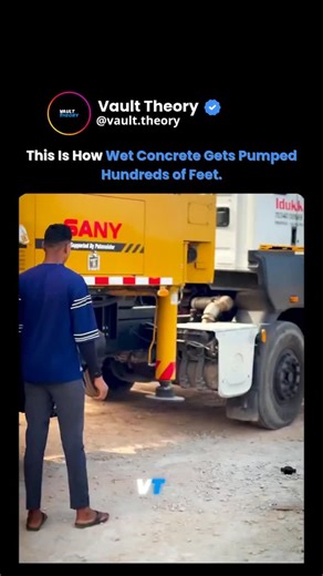 Vault Theory on Instagram: "This is how wet concrete gets pumped hundreds of feet. It’s not gravity. It’s controlled pressure. Concrete doesn’t flow on its own. It’s pushed through steel lines by piston-driven pumps, one stroke at a time. Valves alternate. Pressure stays constant. The mix keeps moving before it can settle or harden. No guesswork. No pauses. The system works because timing beats force. The best infrastructure isn’t impressive because it’s visible. It’s impressive because it never