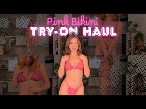 Summer Pink Bikini Try-On 🌞