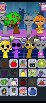 SPRUNKI fruit mods #sprunki #incredibox