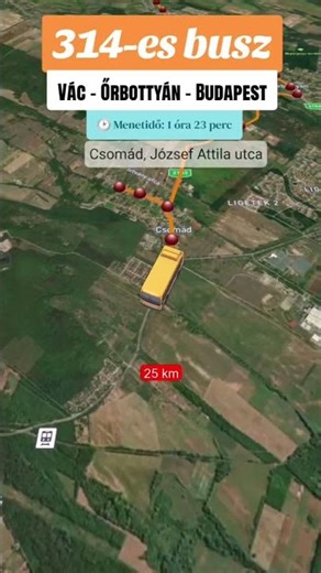 314-es busz: Vác - Budapest (314/14)