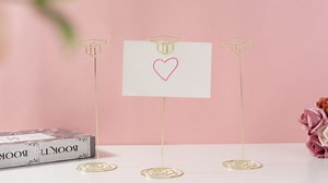 Rtteri 12 Pcs 2026 Grad Cap Graduation Picture Display 8.7 Inch Large Gold Photo Holders for Centerpieces Graduation Table Number Holders Card Stands for Class of 2026 Grad Party Supplies
