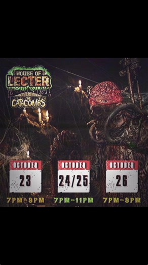 🩸 EXTENDED HOURS THIS WEEKEND 🩸 The Doctor isn’t done. He’s determined to find worthy subjects and perfect his serum — no matter the cost. Too many failed experiments last week. The Catacombs are overflowing. He’s ordered the bodies dragged out and dumped in the alley — there’s no time to waste. The dosage has been increased. The screams last longer. He’s burying the living and purging the failed. The Doctor is crazier than ever… and this week, no one is safe. Houseoflecter.fearticket.com |TIC