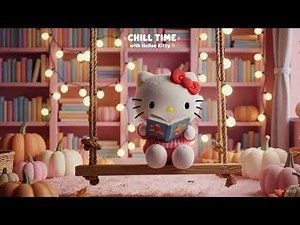Chill Time with Hello Kitty JazzBeats for Peaceful Autumn Moment 🍂🍂