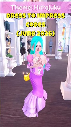 NEW DRESS TO IMPRESS CODES 👗🔥 FREE OUTFITS (JUNE 2026) #shorts