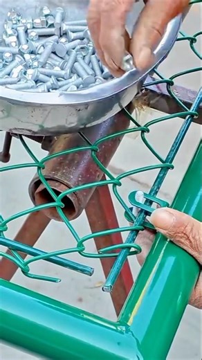 The Detailed Wire Fence Assembly Process for Building a Strong and Durable Barrier #shorts