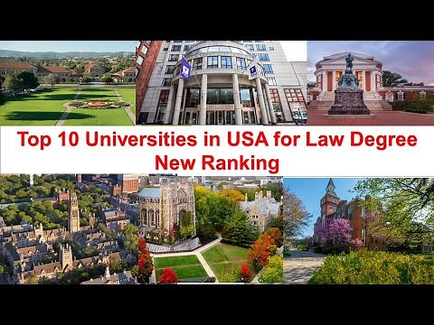 Top 10 UNIVERSITIES IN USA FOR LAW New Ranking | T14 Law Schools