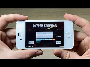 Playing Minecraft Pocket Edition on 12 years old iPhone 4S - 2022