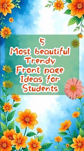 5 Beautiful Border Hack You Need to See! 😍 #DIY/Level Up Your Assignments! ✨ Easy Border Design #Art