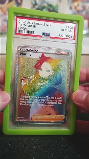 2020 Pokemon Sword & Shield Secret Full Art Marnie PSA 10 #pokémoncards