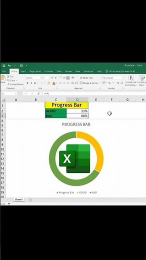 How to Create a Beautiful Doughnut Chart in Excel | Super Easy Tutorial!