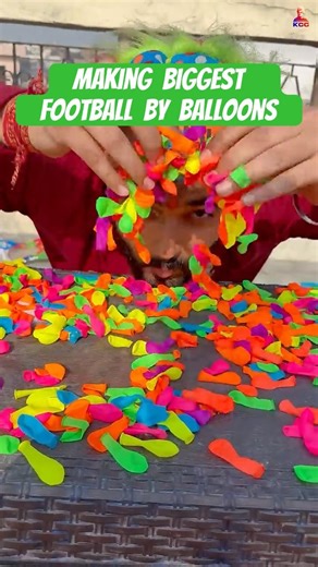 biggest football balloon #shorts #experiment