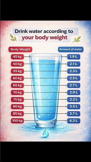 Body Weight vs Water Intake Explained 😱 Stay Hydrated Smartly!