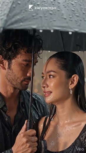 Payungnya kecil, tapi rasanya cukup buat bikin hati Helen runtuh ☔