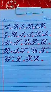 A to Z Beautiful Heart Calligraphy ❤️ | Stylish Capital Letters Writing | Alphabet Art