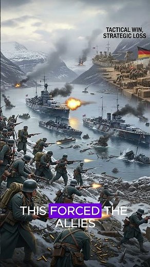 ⚔️ Battle of Narvik 1940: A Battlefield Victory That Changed Nothing #historyshorts #worldwar2 #wwii