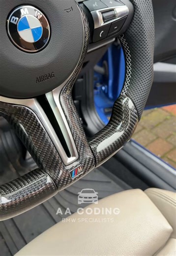 This M135i (F20) came in for a custom Carbon fibre steering wheel. ✅ Carbon Fibre steering wheel Buy here: https://www.aacoding.com/products/p/carbon-fibre-wheel-bmw 😊 Another happy customer 😊 Watch to check out the results FOR MORE INFORMATION & BOOKING ENQUIRIES ⬇️ ☎️ : 44 7492 617299 🌍 : www.aacoding.com 📥 : DM @aabmwcoding . . . . #BMW #carbonfibre #Steeringwheel #carbon #b58