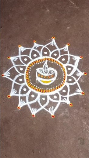 Simple rangoli designs and dipawali Kolangal
