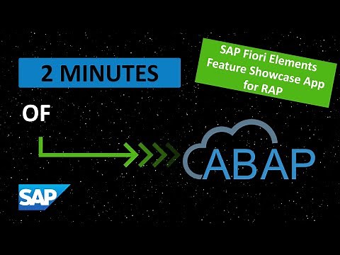 The SAP Fiori Elements feature showcase with RAP and ABAP CDS annotations
