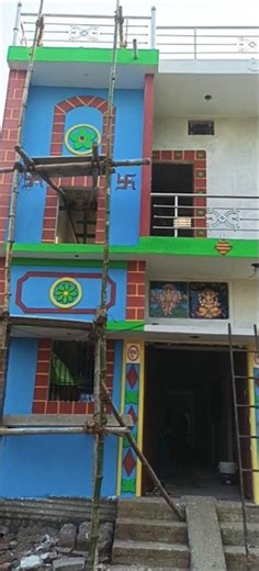 hamara Ghar paint polish chalu ho gaya#nice colour#waterproof#