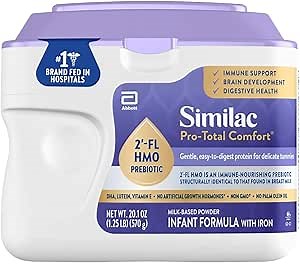 Similac Pro-Total Comfort Infant Formula With Iron, 20.1-oz Tub