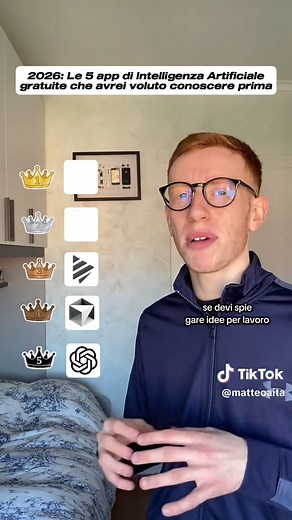 2026: Le 5 app di Intelligenza Artificiale gratuite che avrei voluto conoscere prima🤖🦾 #ProactorAI #ai #workfromhome