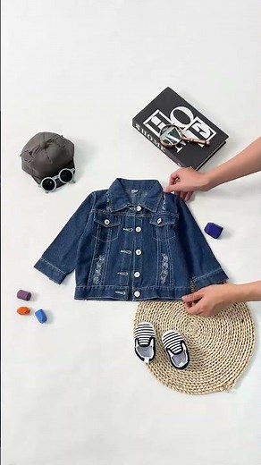 Too Cute! 🌸 Adorable Printed Denim Jackets for Kids – Casual & Versatile