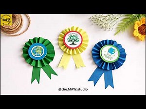 Earth Day Paper Badge Idea 🌍 | DIY Earth Day Souvenir Badge Tutorial | Handmade Earth Day Craft