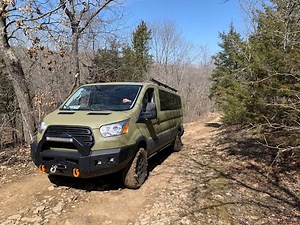 Ford Transit Quigley 4x4 at Kansas Rocks Rec Park (KRRP)
