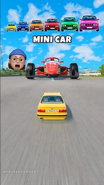 Tiny to GIANT BMW Car vs Formula One Car