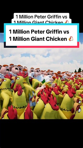 1 Million Peter Griffin vs 1 Million Giant Chicken 🐔 #uebs2 #uebs #familyguy #ultimateepicbattlesimulator2 #petergriffin #fyp #fypシ
